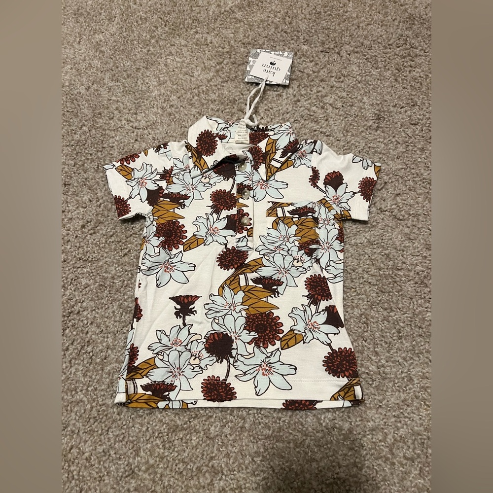 Kate Quinn short sleeve vintage collar shirt